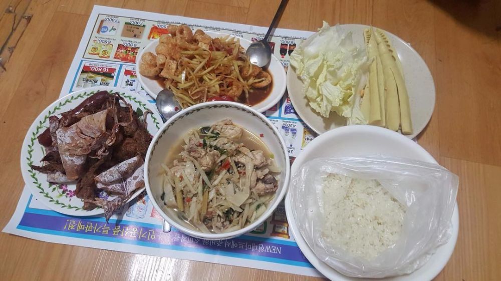 อาหาร พื้นบ้าน เกาหลี ภาษาอังกฤษ
